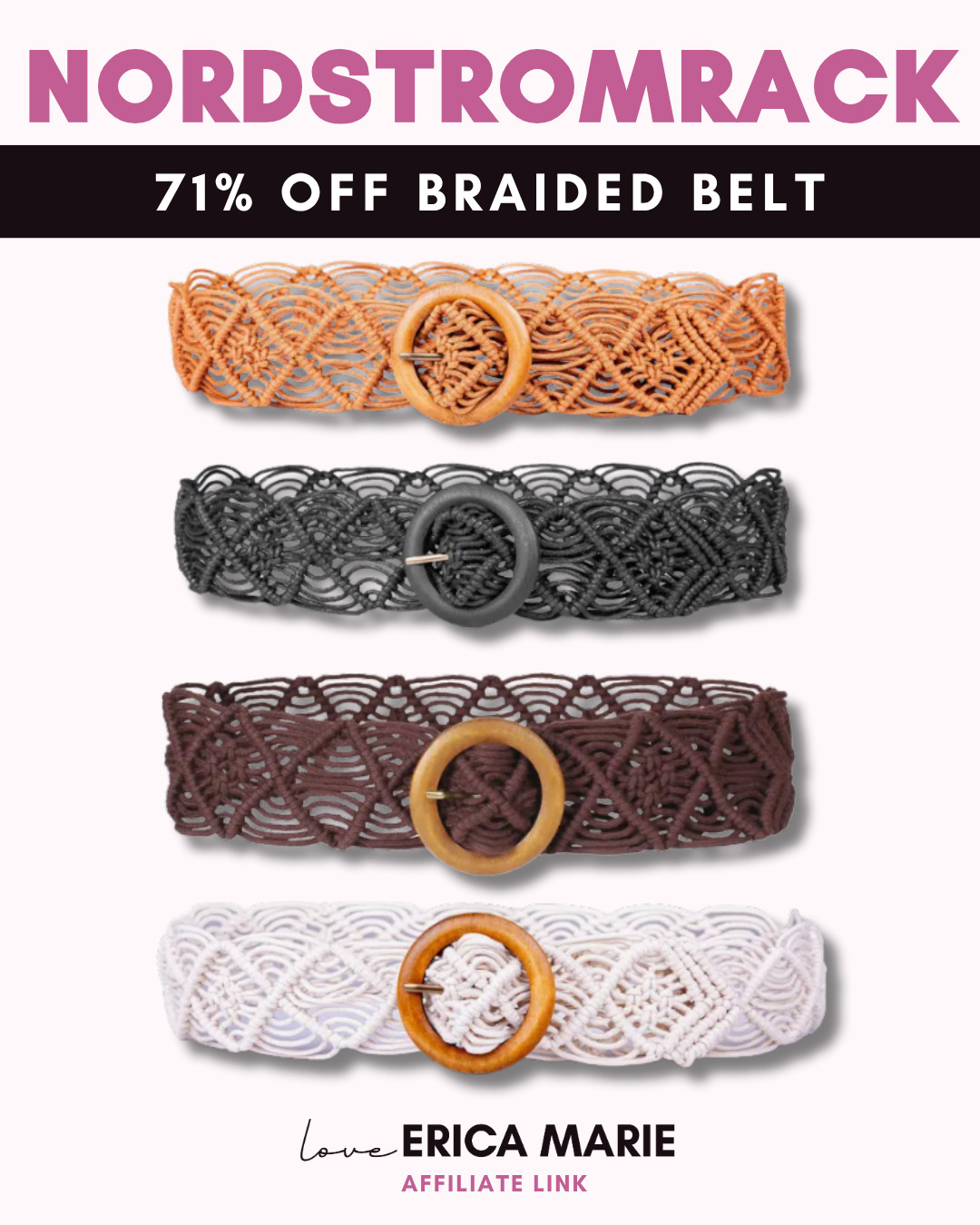 Level up your summer wardrobe with this gorgeous belt!  It’s such a perfect piece for boho-themed parties or pairing with your favorite flowy dresses for a clean, put-together look. Currently 71% OFF, which brings the price to under $17 at checkout. They have 4 pretty colors to choose from. 

 

#LTKMothersDay #LTKgrwm #LTKSaleAlert