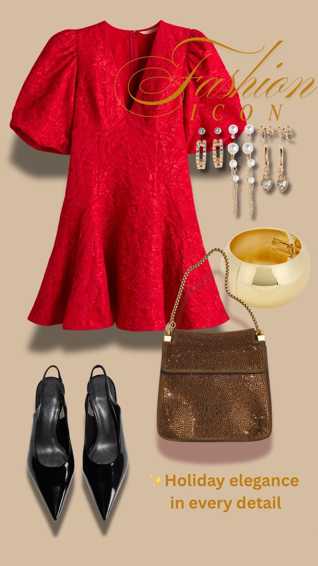 ✨Holiday elegance in every detail
A red dress that steals the spotlight, paired with golden accents and timeless heels — perfect for any festive soirée.
Tap to shop the full look 💃

holiday outfit inspo, red dress look, festive fashion, Christmas outfit, elegant style, holiday glam, date night outfit, party fashion ideas, luxury holiday look

#HolidayOutfit #RedDressVibes #LTKHoliday #FashionIcon #HolidayStyle #PartyReady #ChicLook #OOTD #StyleInspo #ElegantStyle

#LTKSeasonal #LTKHoliday #LTKOver40
