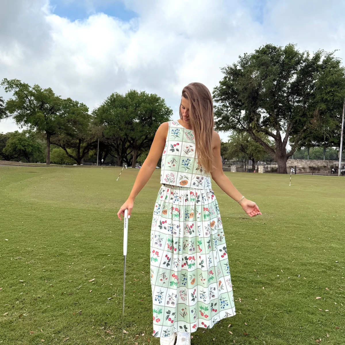 Fresh Pick Midi Skirt - Green | The Impeccable Pig