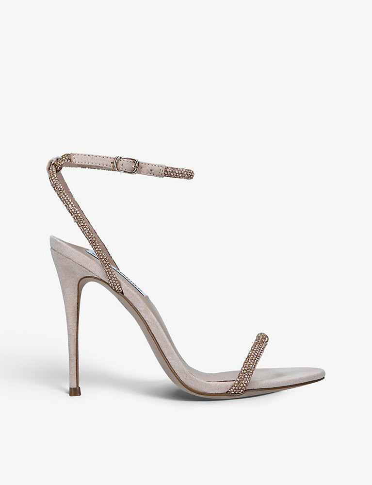 Breslin rhinestone-embellished suede heels | Selfridges