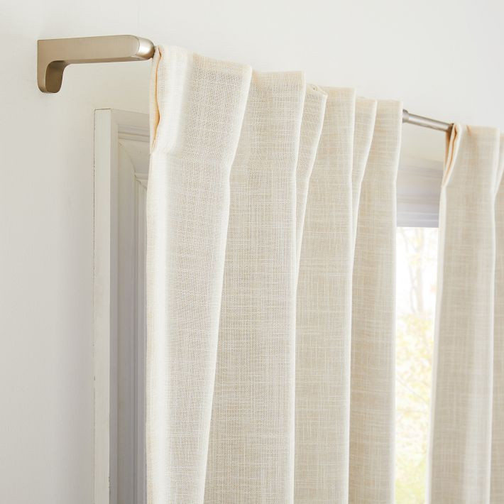 Crossweave Curtain | West Elm (US)