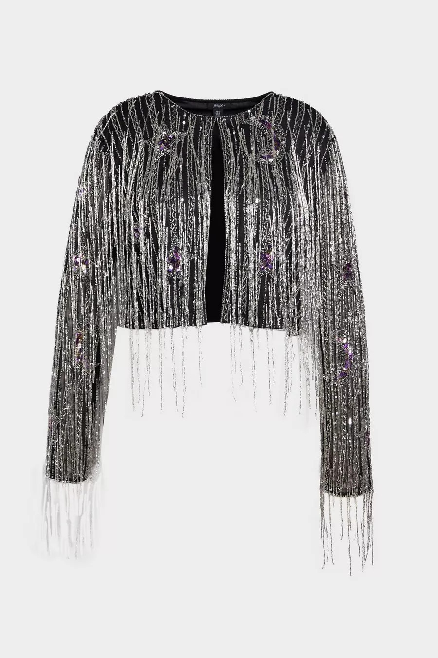 Plus Moon And Star Sequin Tassel Jacket | Nasty Gal US