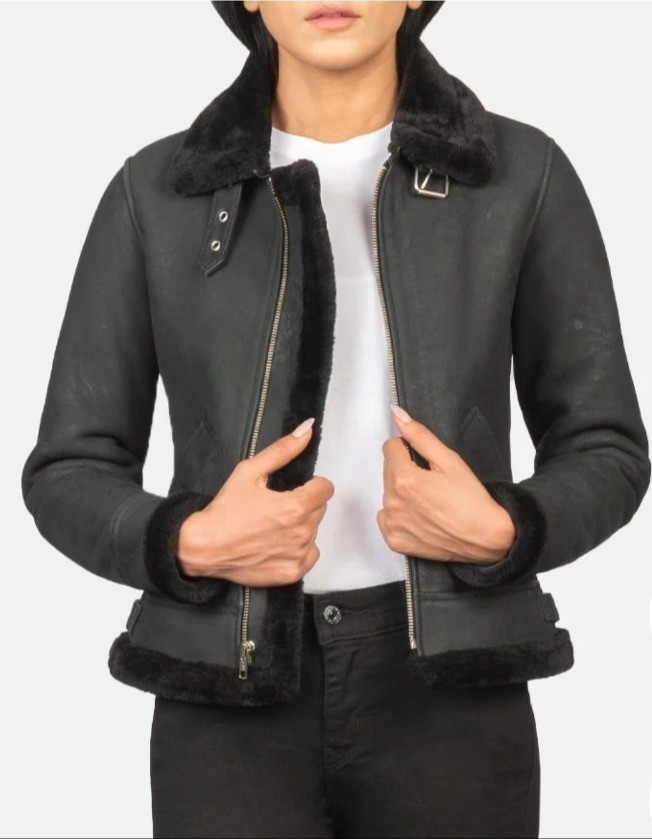 Women's sherilyn aviator leather jacket Can be tailored for your height and size which makes it petite-friendly

#LTKPetite #LTKMidsize