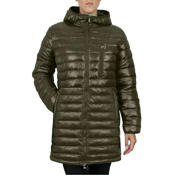 GBH Womens Classic Long Puffer Jacket With Hood | Walmart (US)