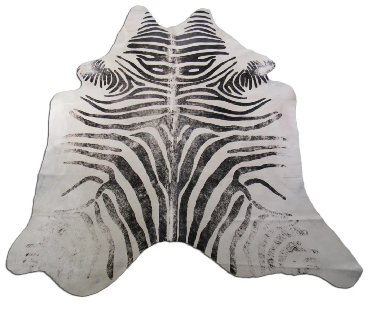 Everly Quinn Vintage Zebra Print Cowhide Rug | Wayfair | Wayfair North America