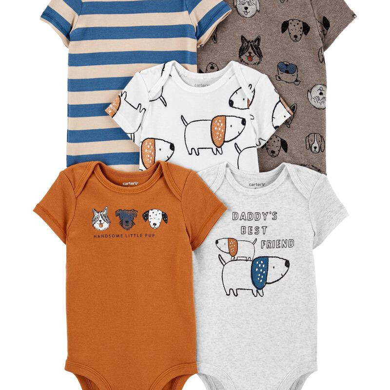 5-Pack Short-Sleeve Bodysuits | Carter's