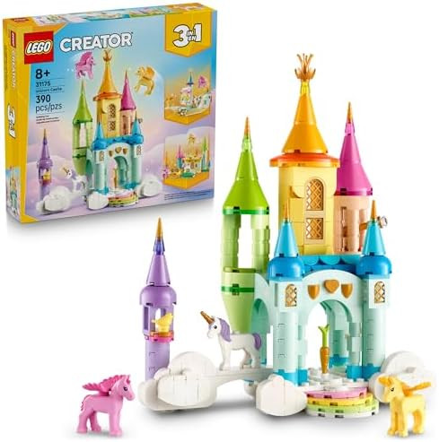 LEGO Creator 3 in 1 Unicorn Castle Building Toy for Kids - Unicorn Toy Trio for Girls & Boys, Age... | Amazon (US)