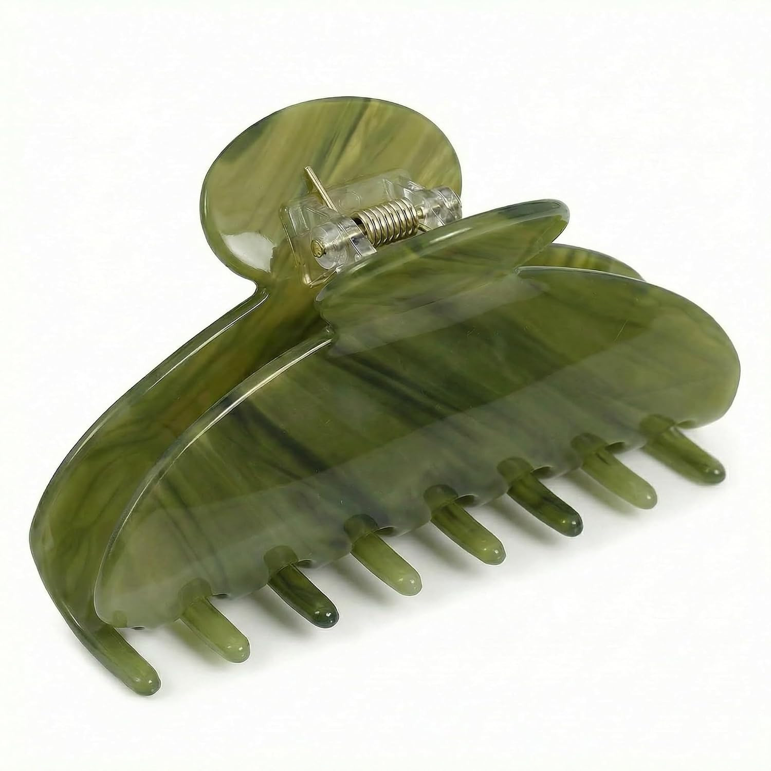 4 Inch Acetate Hair Clip, Olive Green Claw Clip for Women | Amazon (US)