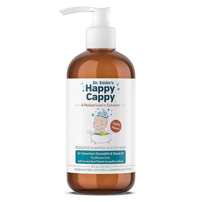 Happy Cappy Medicated Shampoo and Body Wash- Baby Dandruff Shampoo, Helps Cradle Cap and Seborrhe... | Amazon (US)