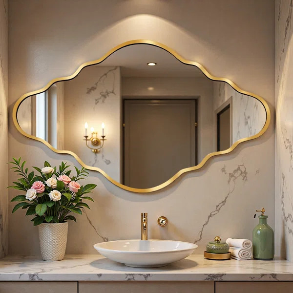 Diamond Shape Metal Wall Mirror | Wayfair North America