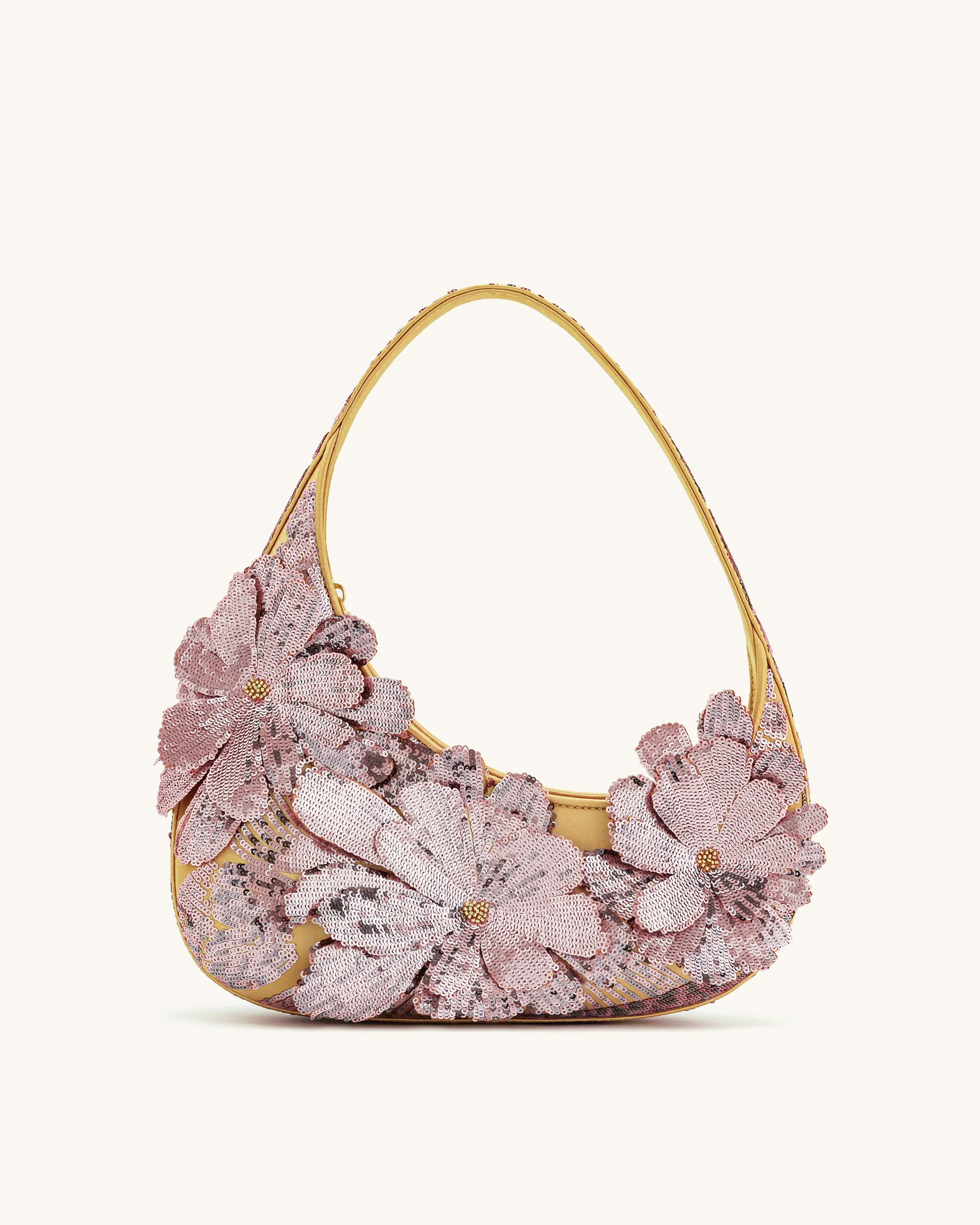 Harlee Sequin Shoulder Bag - Pink | JW PEI US