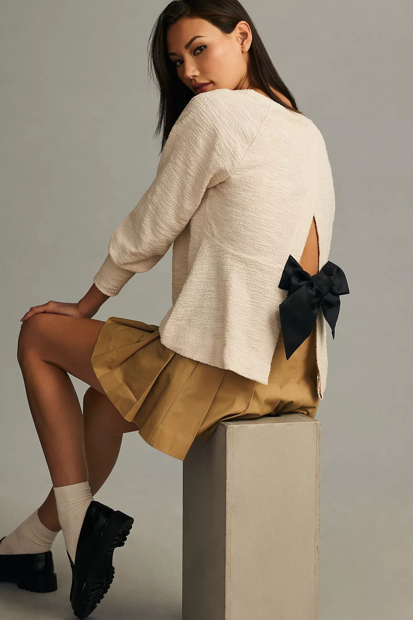 By Anthropologie Back-Bow Sweatshirt | Anthropologie (US)