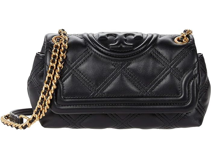Tory Burch Fleming Soft Mini Bag (Black) Handbags | Zappos