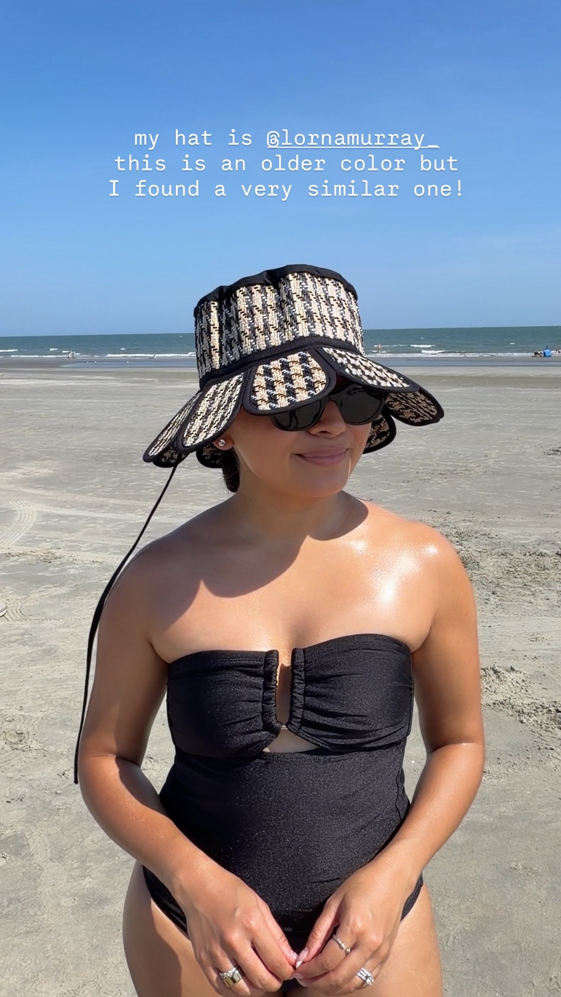 Hat size small! This hat folds up and is packable!

#LTKSwim #LTKTravel #LTKootd