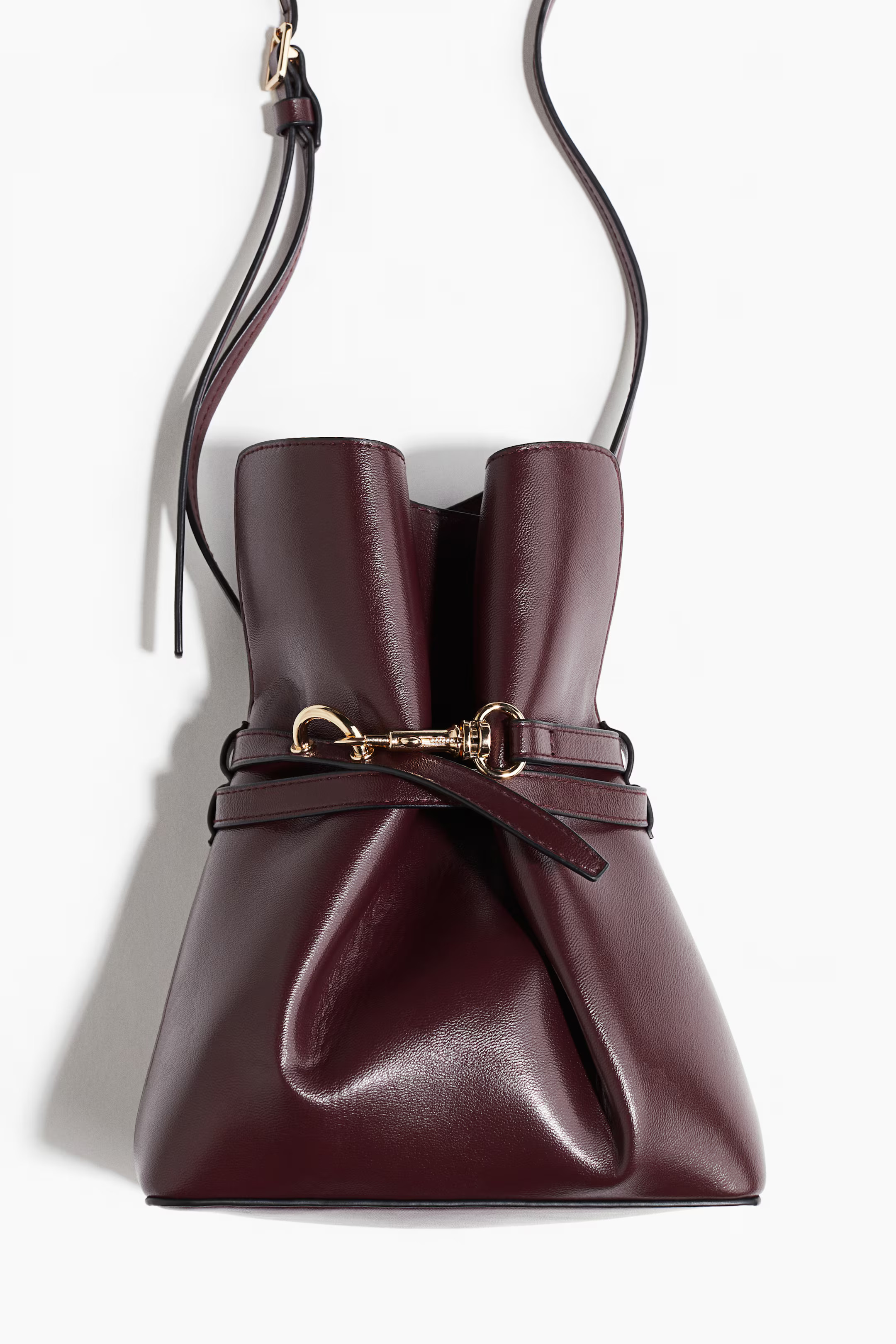 Pouch-look crossbody bag - Burgundy - Ladies | H&M GB | H&M (UK, MY, IN, SG, PH, TW, HK)