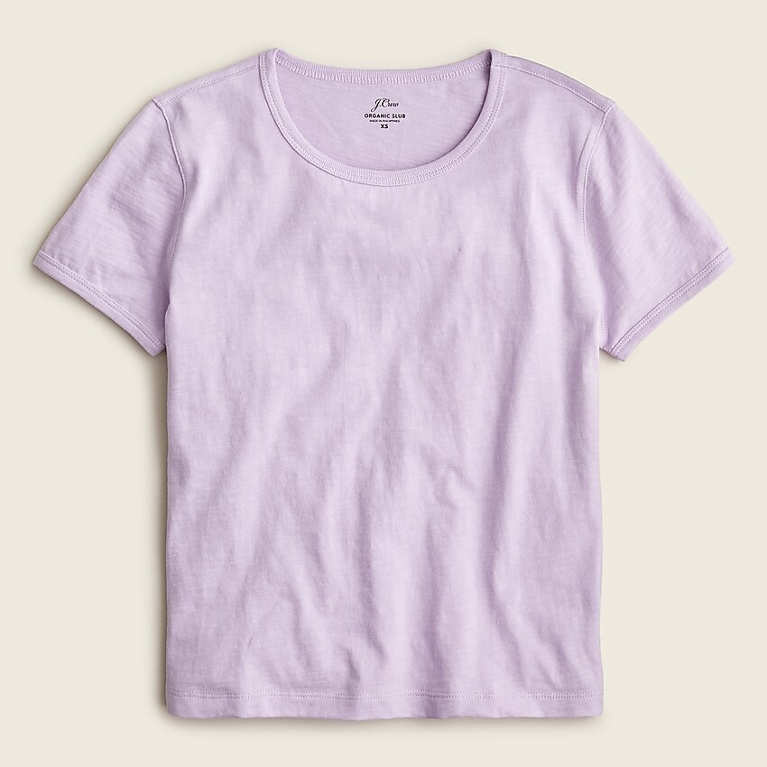 '90s cropped organic slub cotton T-shirt | J. Crew US