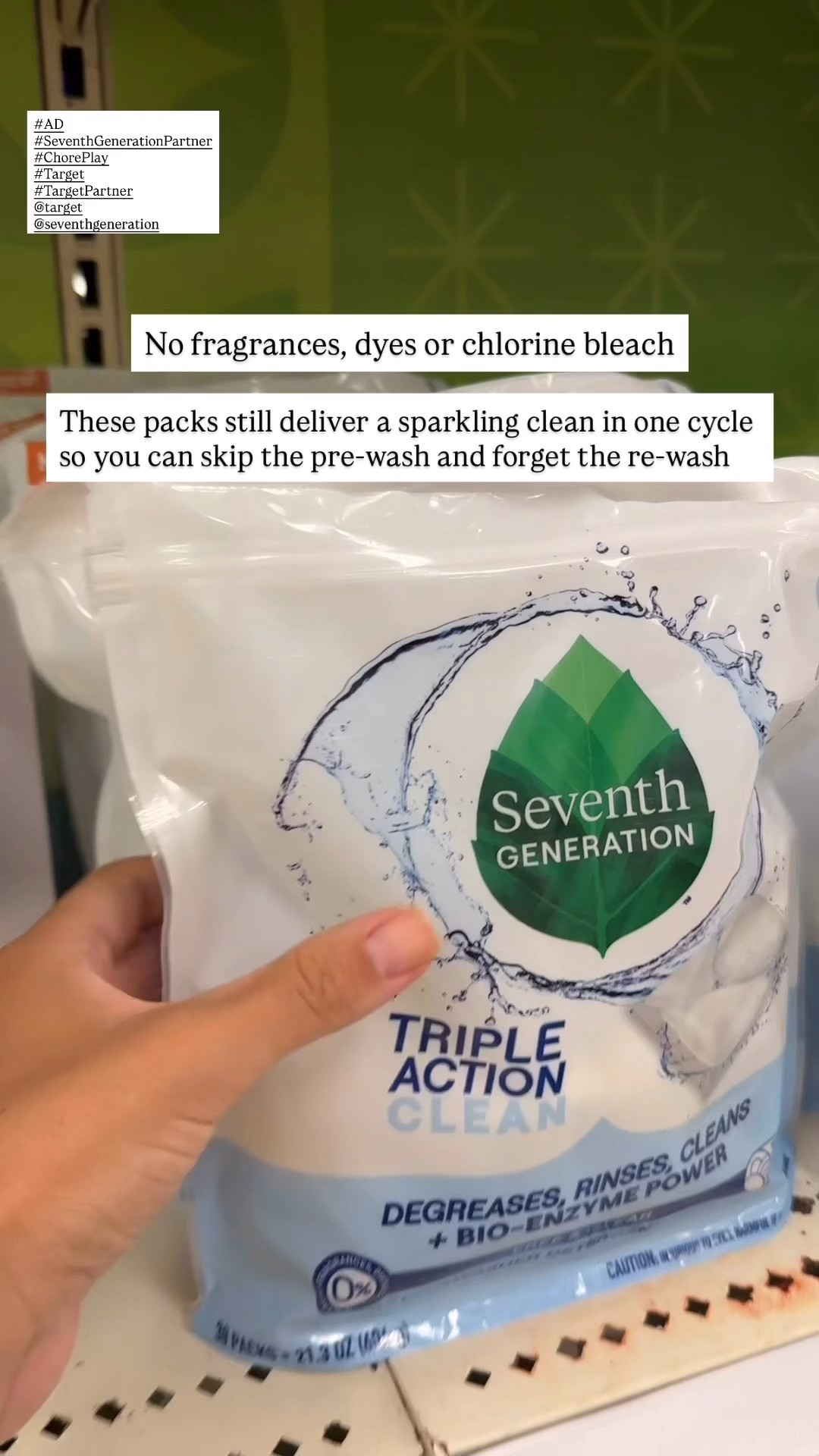 #SeventhGenerationPartner #TargetPartner #AD Try this trick next time you want a clean house 😂 The Seventh Generation Triple Action Clean dishwasher packs cuts grease, rinses clean, & tackles my toughest messes . Make sure to comment SHOP or head to @target! @seventhgeneration #SeventhGenerationPartner #TargetPartner #Target #ChorePlay


#LTKmomlife #LTKdayinmylife #LTKvlog