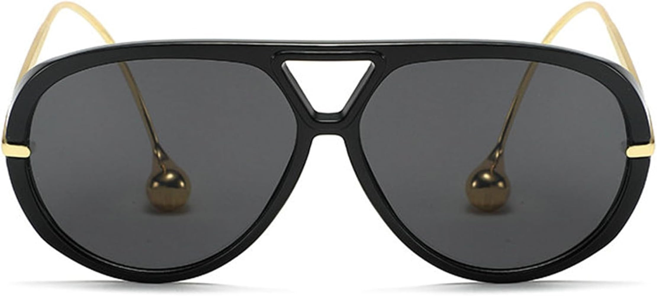 willochra Vintage Oversized Pilot Shield Sunglasses Women Luxury Trendy Sun Glasses For Ladies Bi... | Amazon (US)