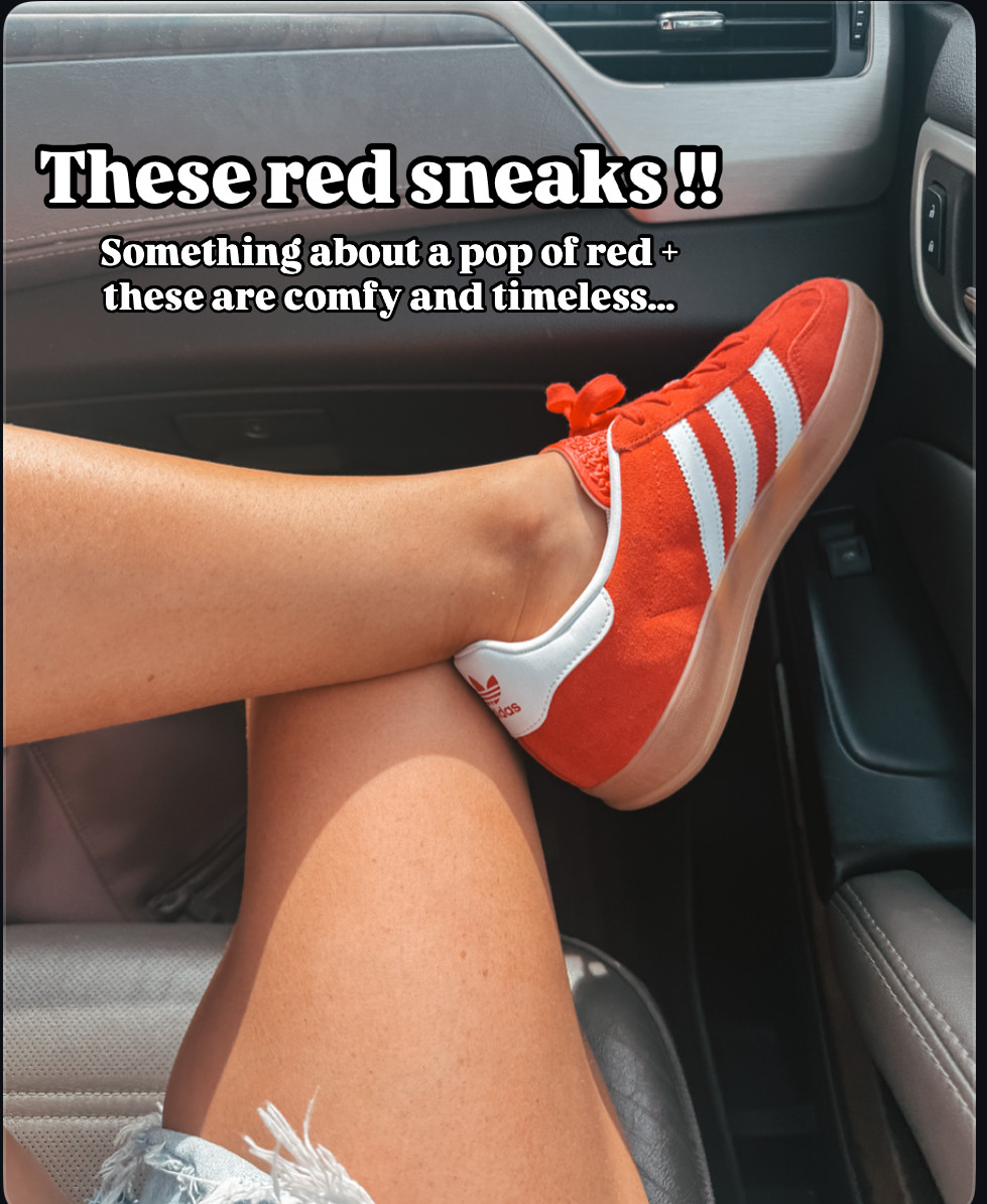The cutest red sneakers that would be perfect for summer!  

 #LTKSummerEdit #LTKSeasonal #LTKShoeCrush