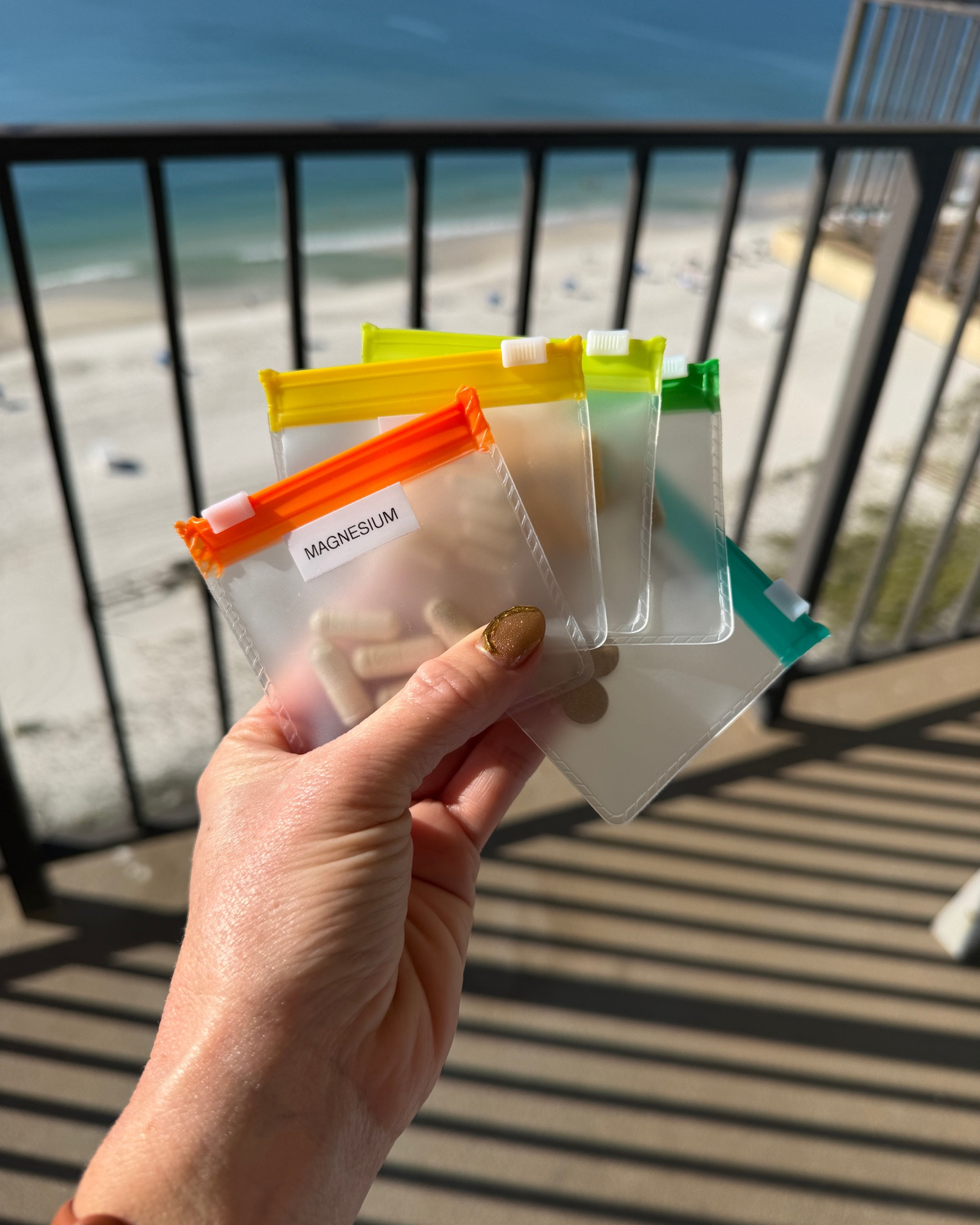 Great way to travel with supplements!