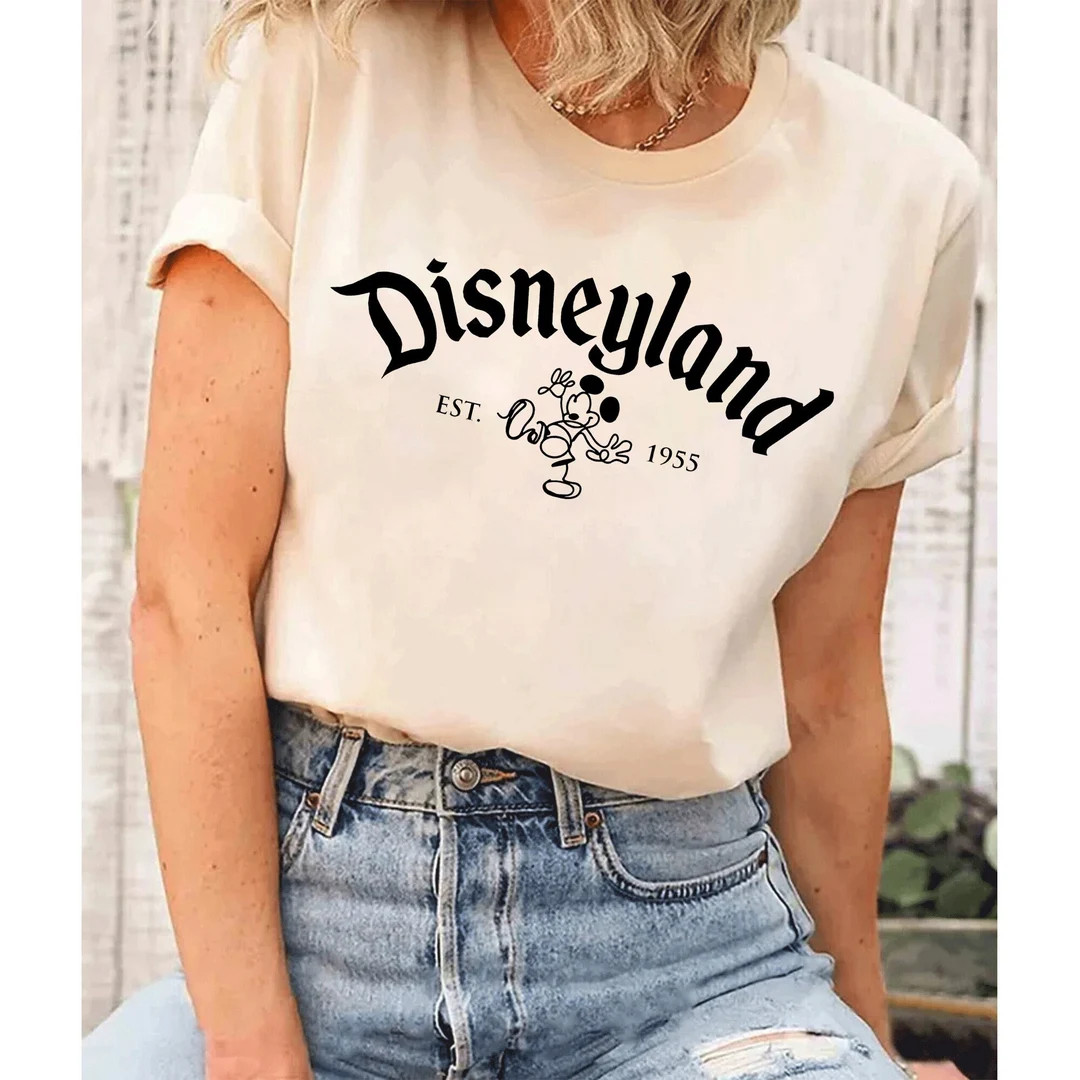 Vintage Disneyland Est 1955 T-Shirt, Disneyland Family Shirts, Disney Trip Shirt, Disneyland Shir... | Etsy (US)