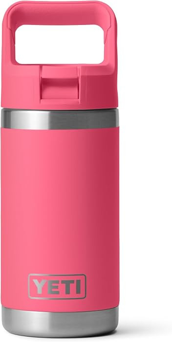 YETI Rambler Jr. 12 oz Kids Bottle, with Straw Cap, Tropical Pink | Amazon (CA)