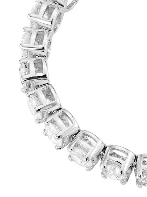 Saks Fifth Avenue Collection 14K White Gold &amp; 10 TCW Diamond Tennis Bracelet | Saks Fifth Avenue