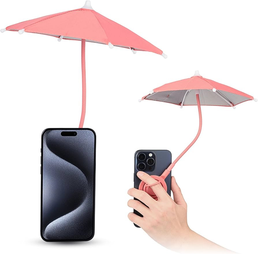 Phone Umbrella for Sun, Magnetic Phone Sun Shade Shield Umbrella, Universal Phone Umbrella Sun Bl... | Amazon (US)