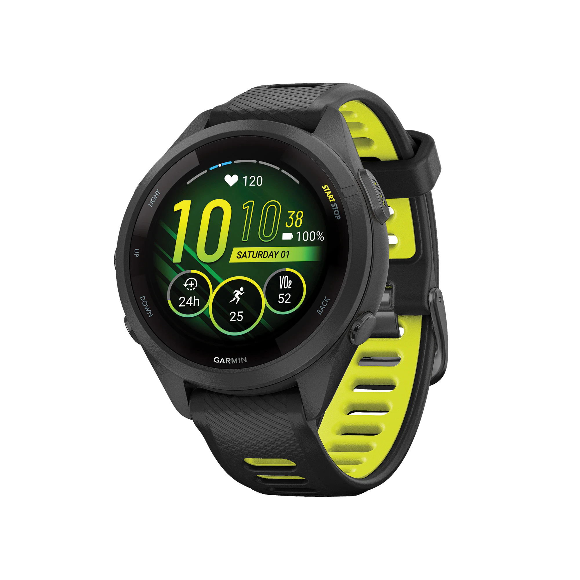 Garmin Forerunner 265S Running Smart Watch with Step Counter, Heart Rate Monitor and GPS Enabled one_size in Black | GRM0281003 | Lowe's