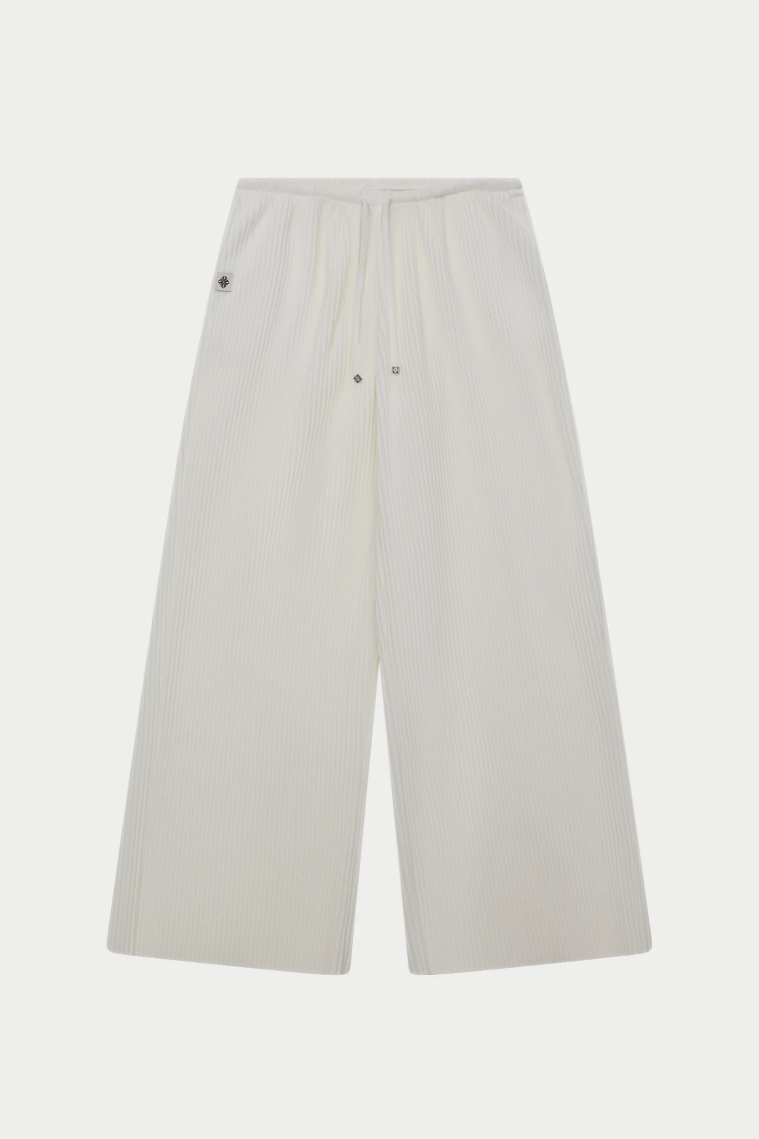 PLISSE TROUSERS - CREAM | The Couture Club