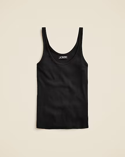 New fine rib scoopneck tank top | J. Crew US