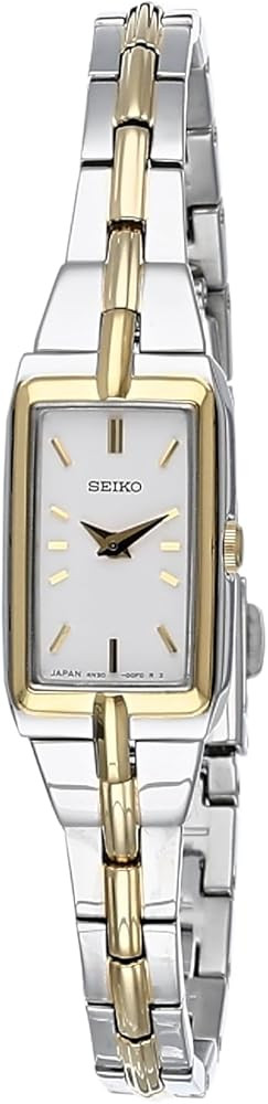 SEIKO SWR044 Watch for Women - Essentials - Jewelry Inspired Two-Tone Stainless Steel Case and Br... | Amazon (US)