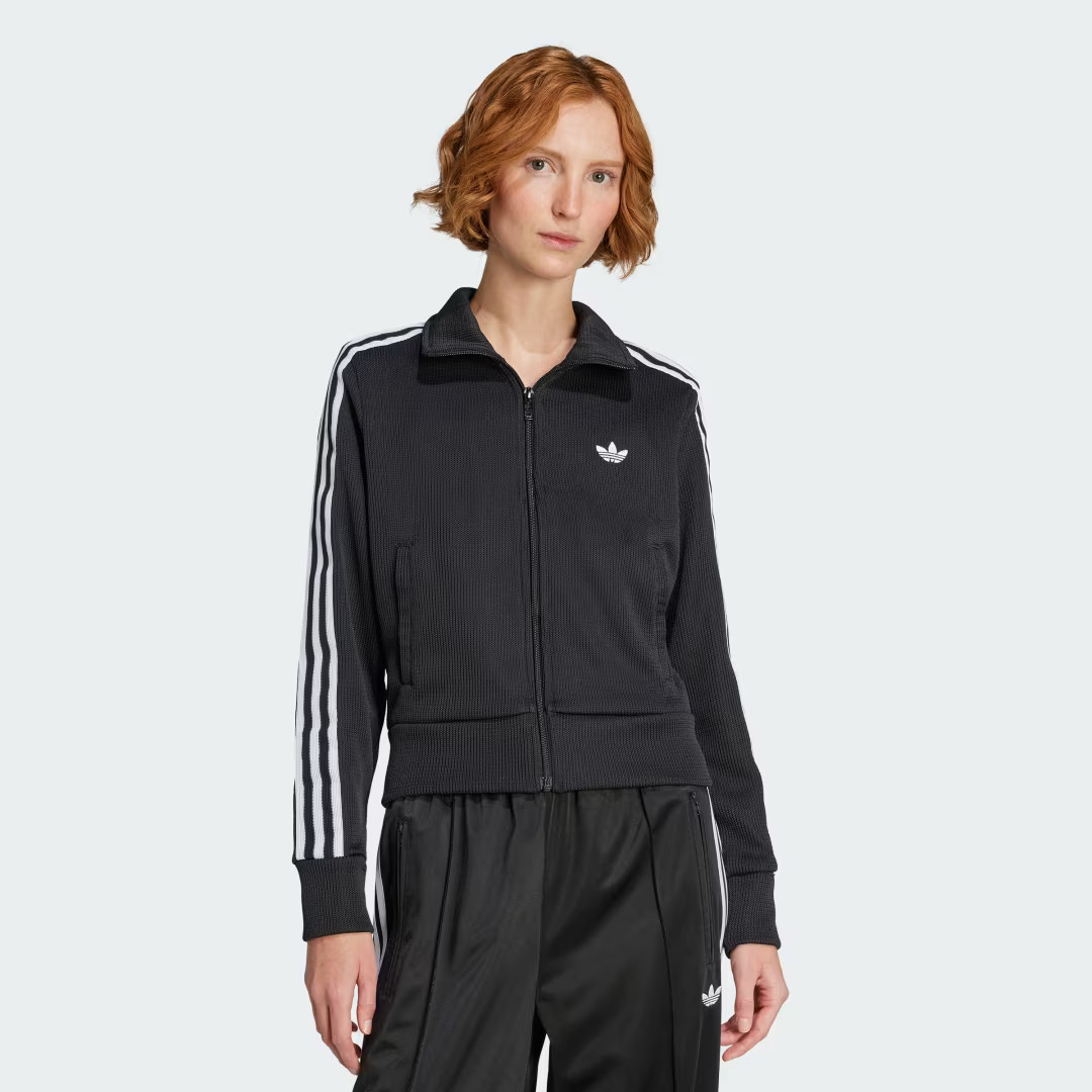 adidas Firebird Adicolor Knit Track Top Black 2XL - Womens Originals Jackets | adidas (US)