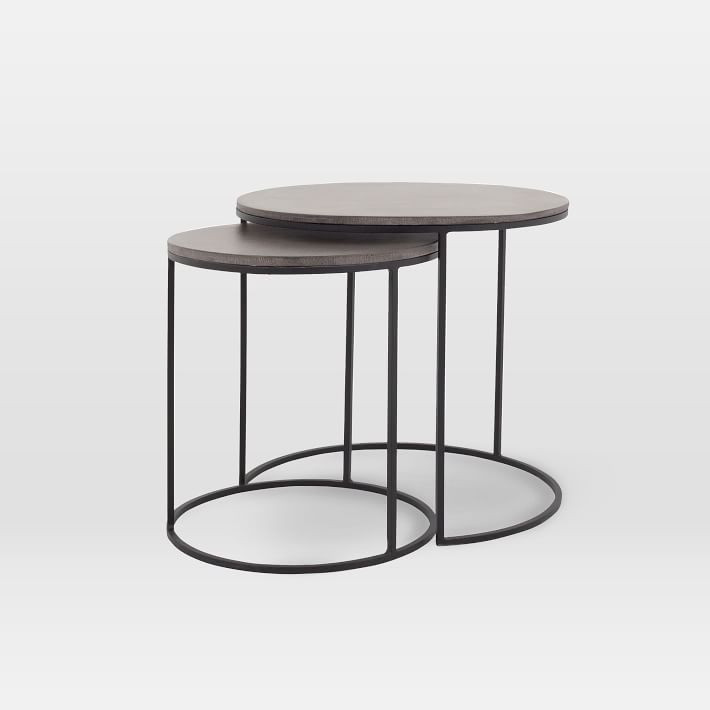Malfa Nesting Side Tables (19.75") | West Elm (US)