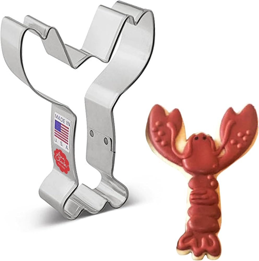 Ann Clark Cookie Cutters Lobster/Crawfish Cookie Cutter, 4" Made in USA | Amazon (US)