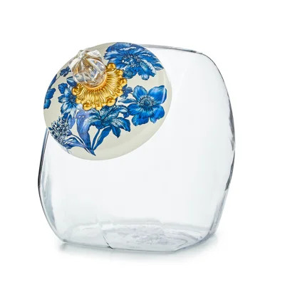 Rosy Check Cookie Jar With Rosy English Garden Lid | Wayfair North America