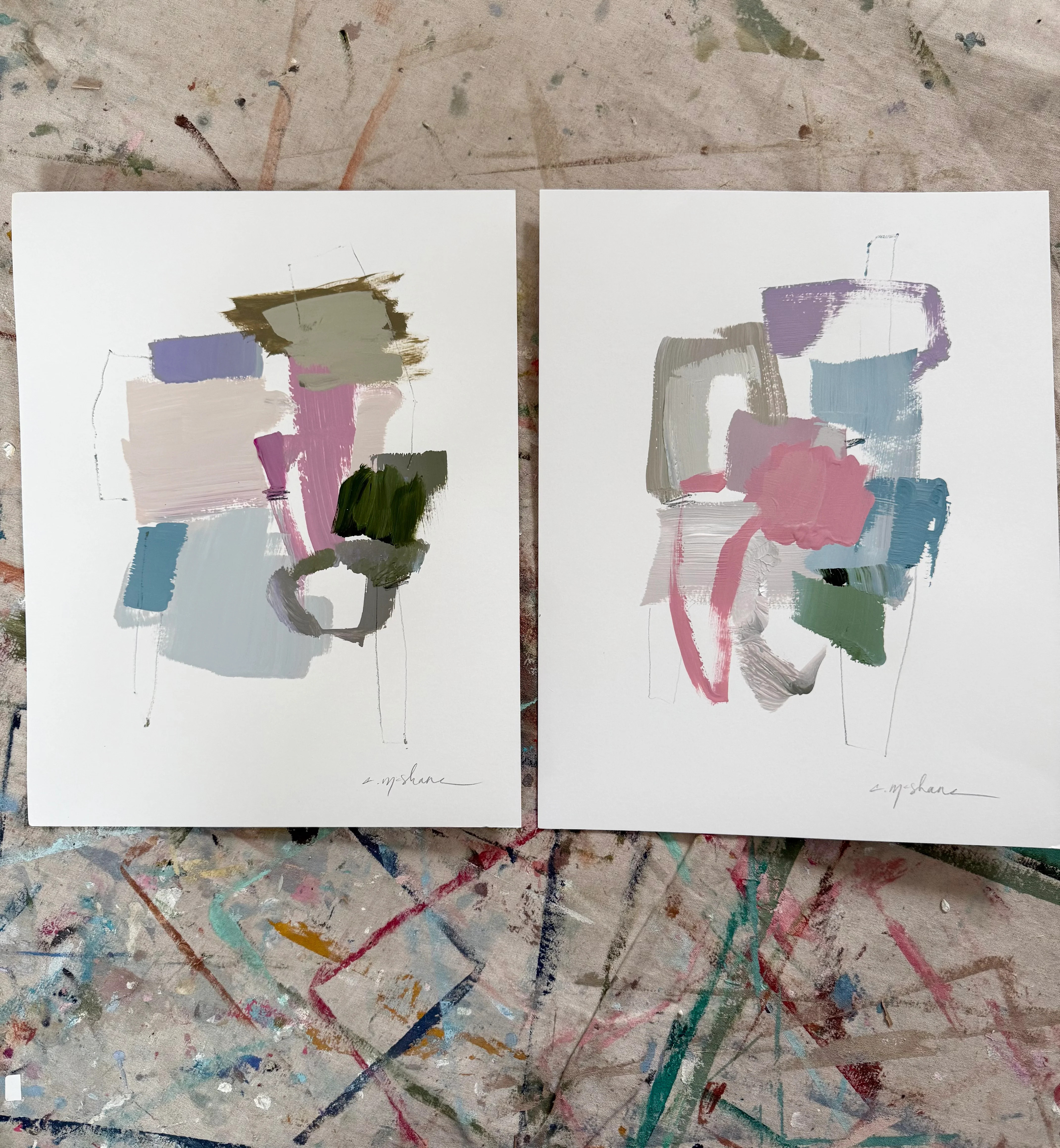 Original Abstract (Set of 2) | Chelsea McShane Art