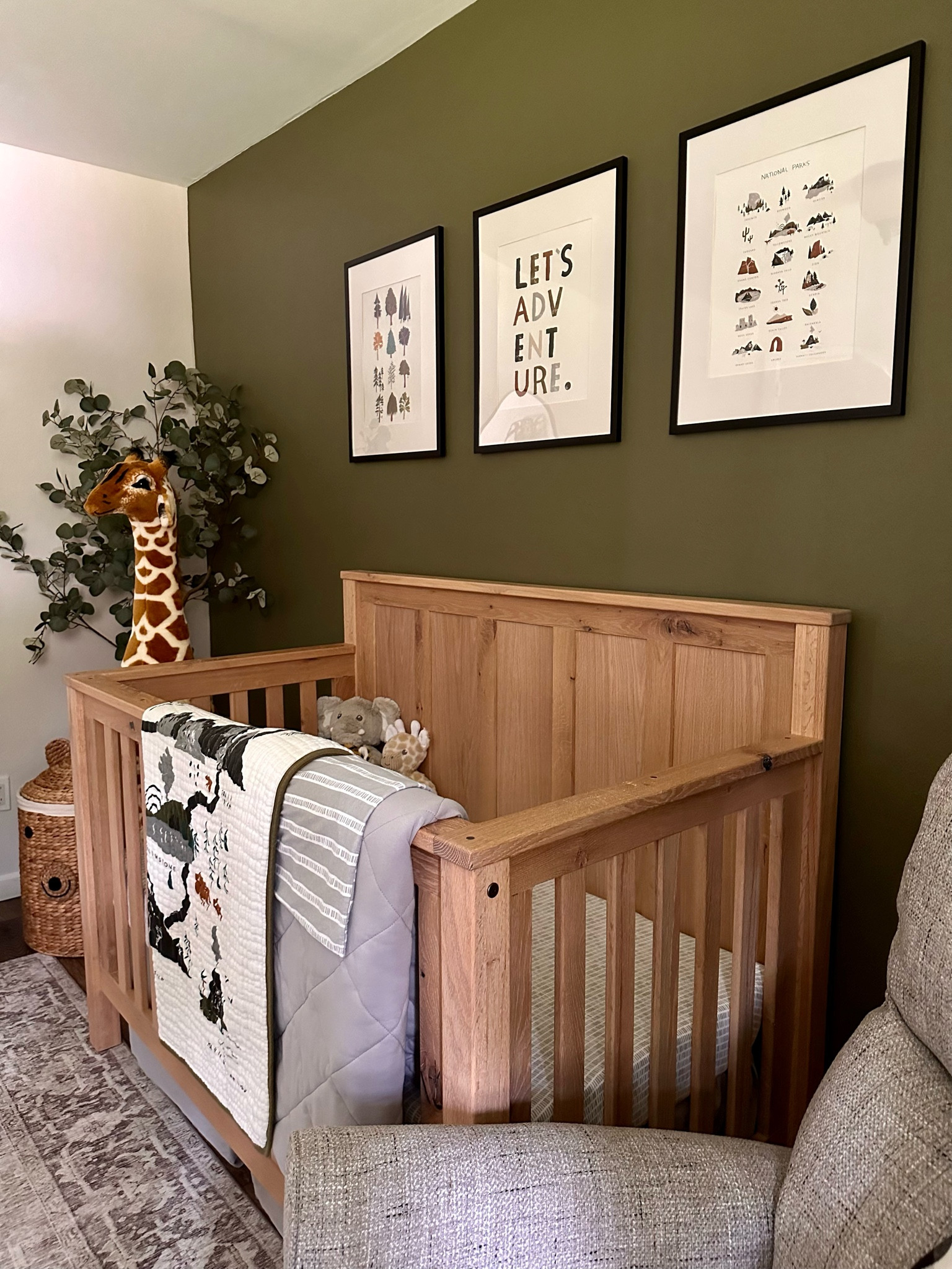 Slowly becoming my favorite space in the house🤍👶🏼

Prints and quilt (linked) are Clementine Kids!

#LTKhome #LTKbump #LTKbaby