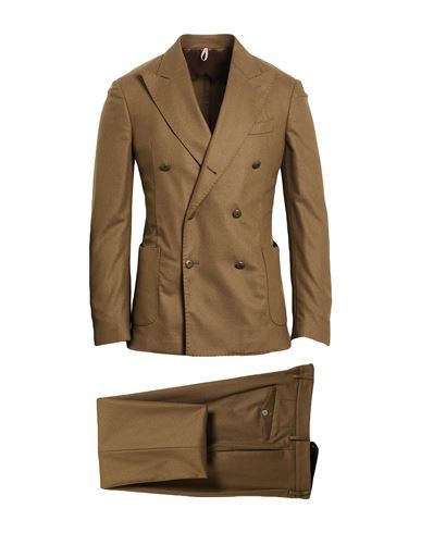 Santaniello Man Suit Camel Size 36 Wool, Polyamide, Cashmere, Elastane | YOOX (US)