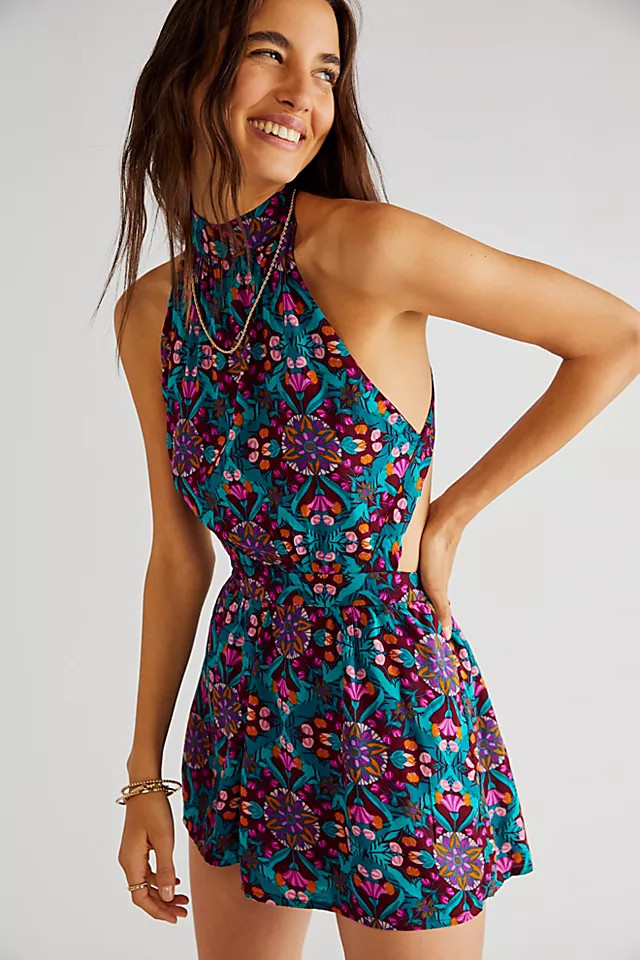 Coral Tides Romper | Free People (Global - UK&FR Excluded)