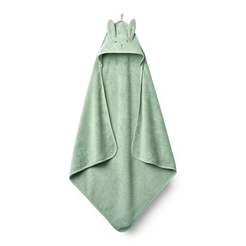 Baby Hooded Towel – Organic Cotton Baby Bath Towels – Baby Towels, Baby Bath Towels for Baby Boy, Baby Girl, 32" x 32" Super-Soft and Absorbent Baby Towels for Newborn (Rabbit Roman Green) | Amazon (US)
