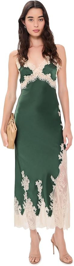 Women's Julietta Cutaway Lace Trim Slip Dress | Amazon (US)