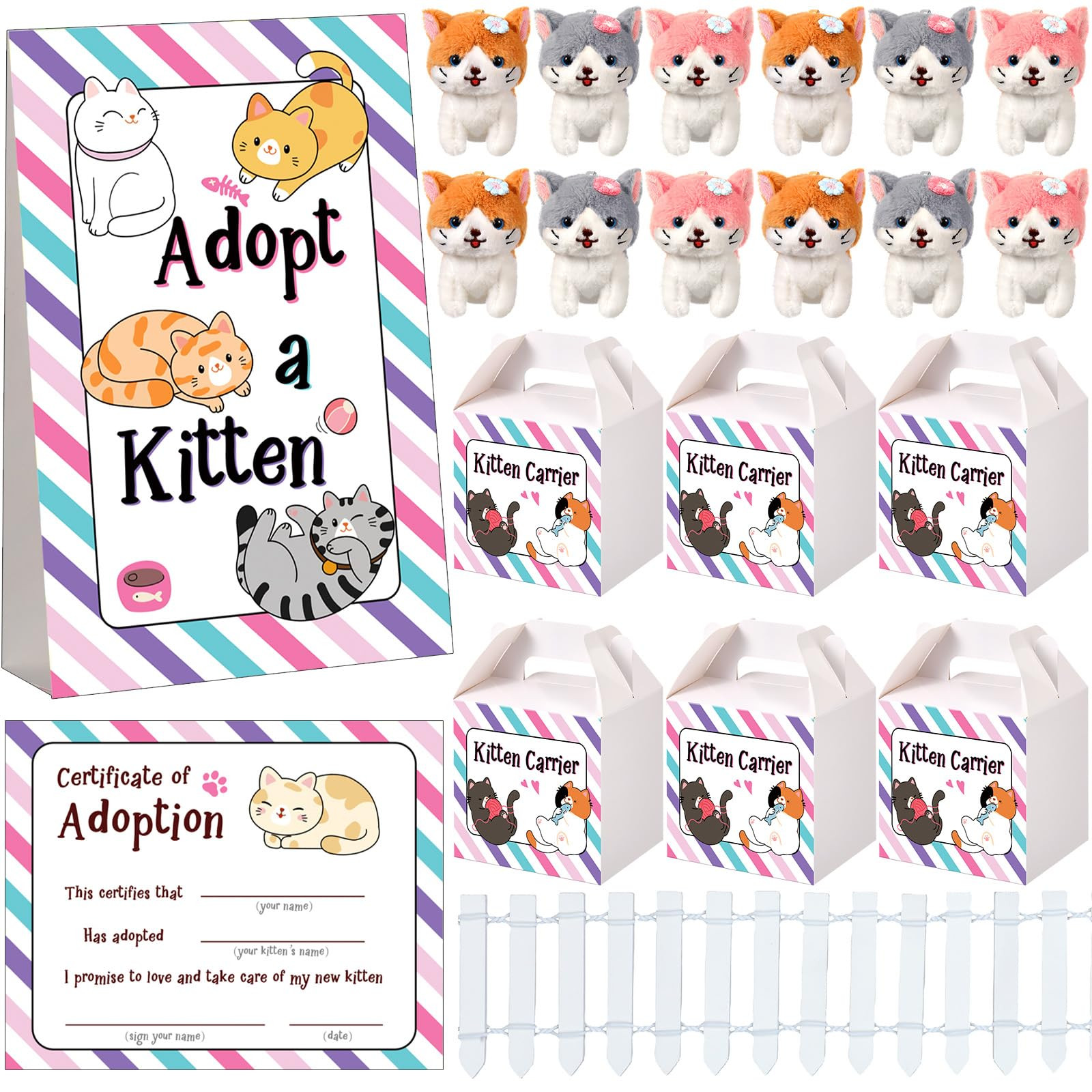 20 Set Adopt A Puppy Favors 20 Small Stuffed Puppy Plush Dogs Bulk with 20 Kraft Paper Boxes 20 A... | Amazon (US)