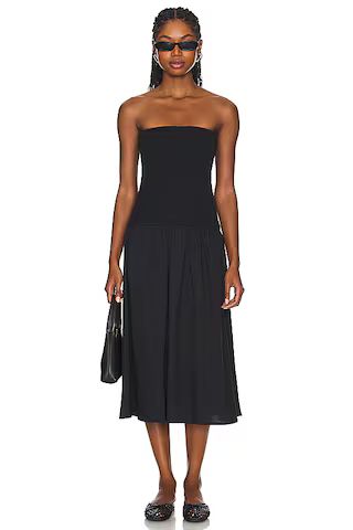 WeWoreWhat Ribbed Midi Dress in Black from Revolve.com | Revolve Clothing (Global)