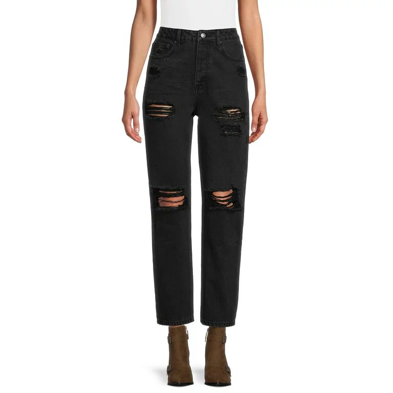 No Boundaries Juniors’ High Rise 90's Jeans | Walmart (US)