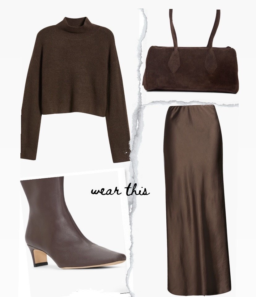 Fall outfit 
Boots
Fall skirt
Brown for fall 

#LTKItBag #LTKShoeCrush #LTKStyleTip