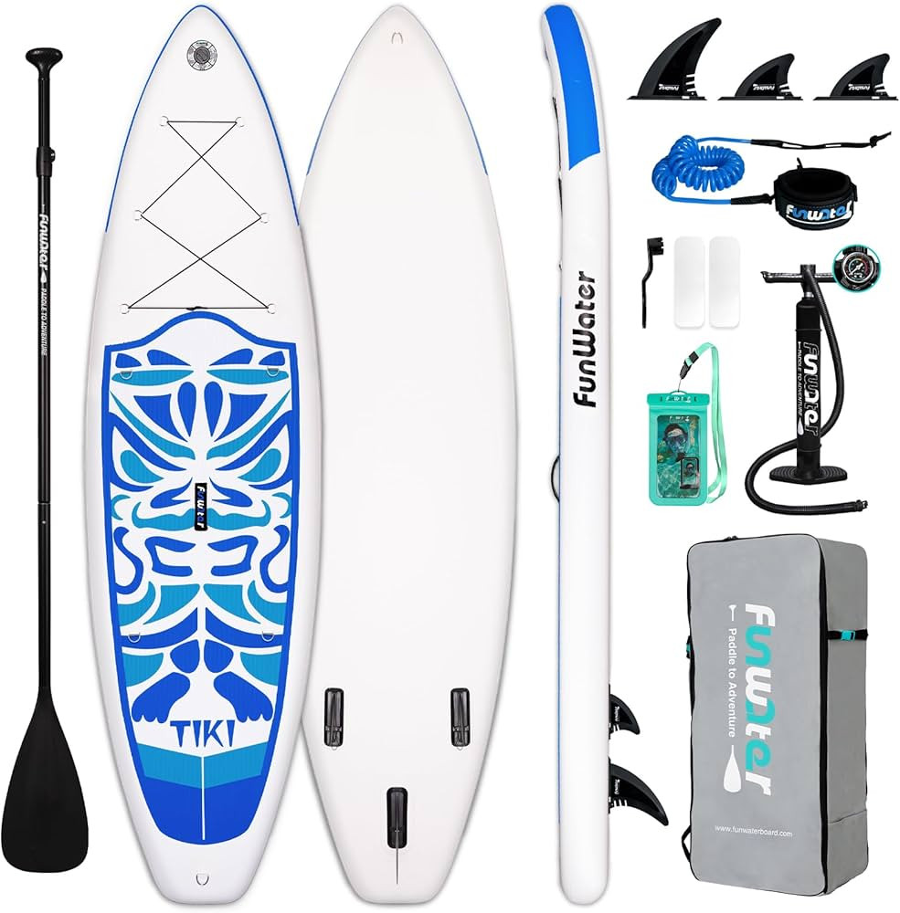 FunWater Inflatable Ultra-Light Stand Up Paddle Board for All Skill Levels with Premium SUP Paddl... | Amazon (US)