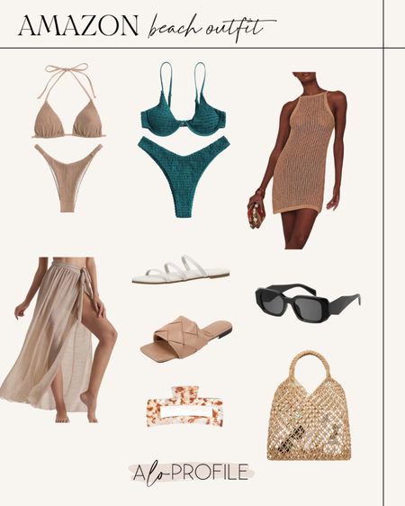 Amazon Beach Outfit // Amazon fashion, Amazon style, Amazon finds, beach, beach outfit, summer outfit, spring outfit, summer outfits, resort wear, vacay outfit, cute vacay outfit, outfits for the beach, beachwear, swimwear, Amazon swimwear

#LTKswim