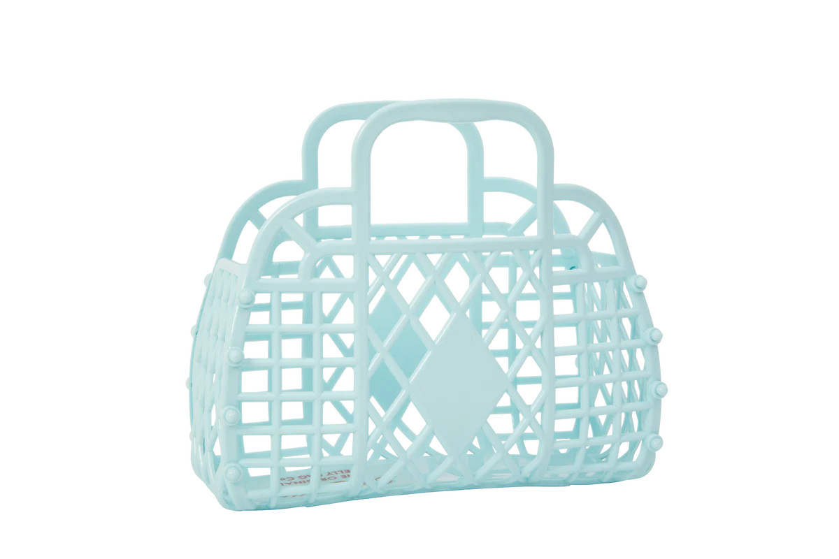 Mini Retro Basket - Blue | Ellie and Piper