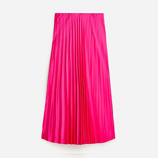 Pleated pull-on midi skirt | J. Crew US